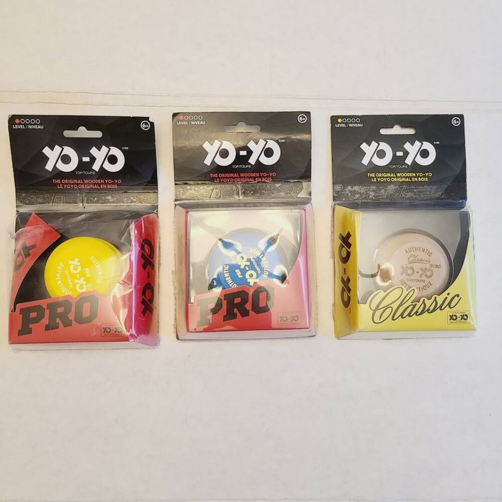 3 Authentic Yo-Yo's Unused Open Box